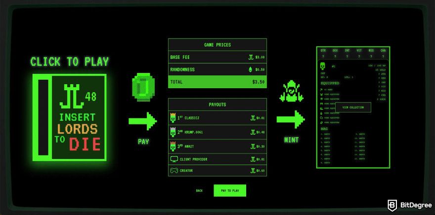 How to get Starknet airdrop: Loot Survivor.