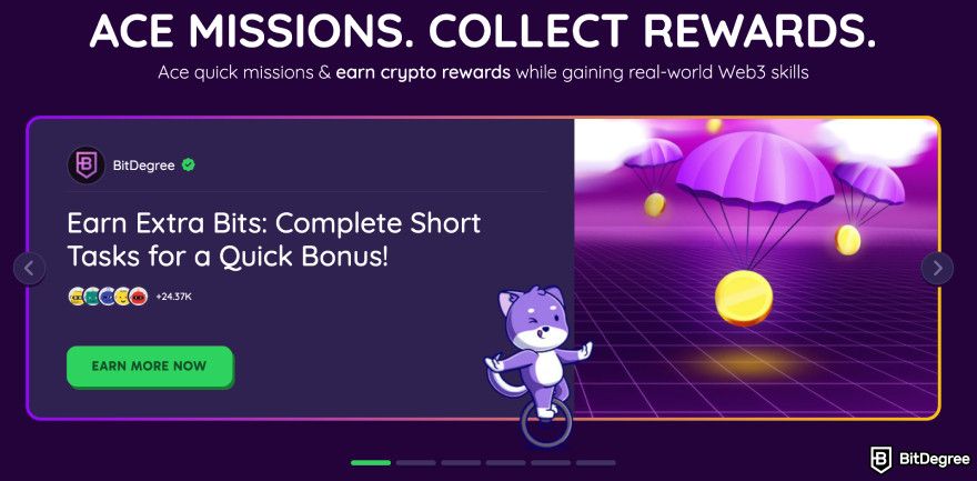 How to get VENOM airdrop: BitDegree Missions.