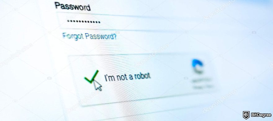 How to get ZKsync airdrop: captcha on a web.
