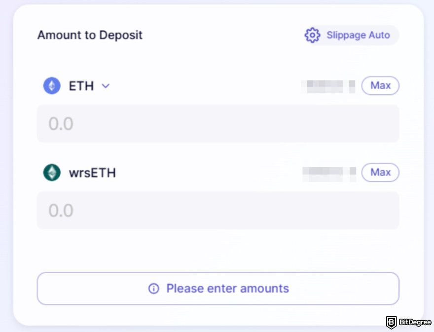 How to get ZKsync airdrop: SyncSwap's Deposit tab.