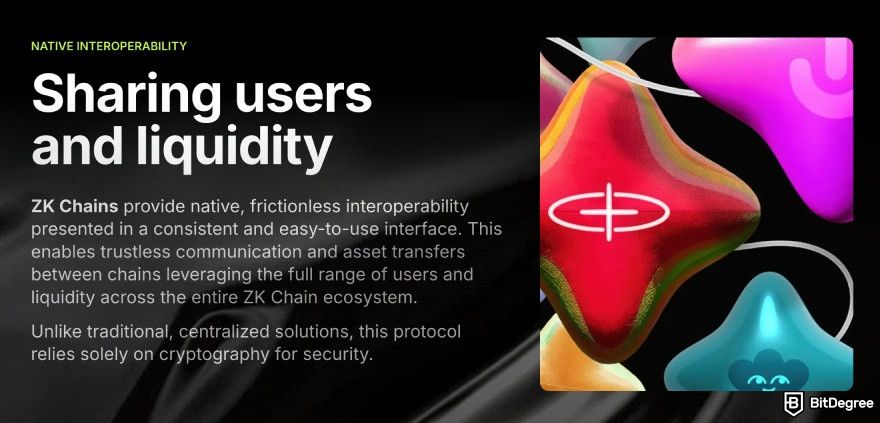How to get ZKsync airdrop: ZKsync's native interoperability.