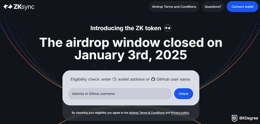 How to get ZKsync airdrop: ZKsync Claim Portal.