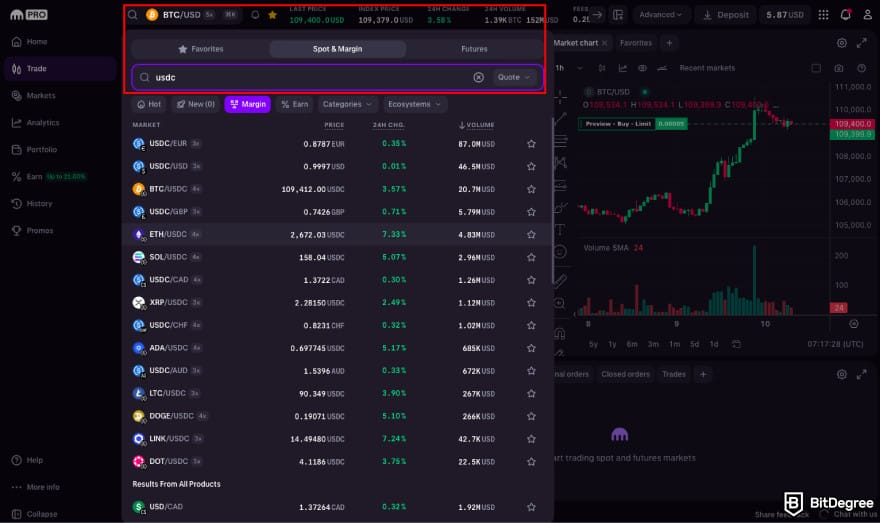 How to leverage trade crypto: choose your trading pair.