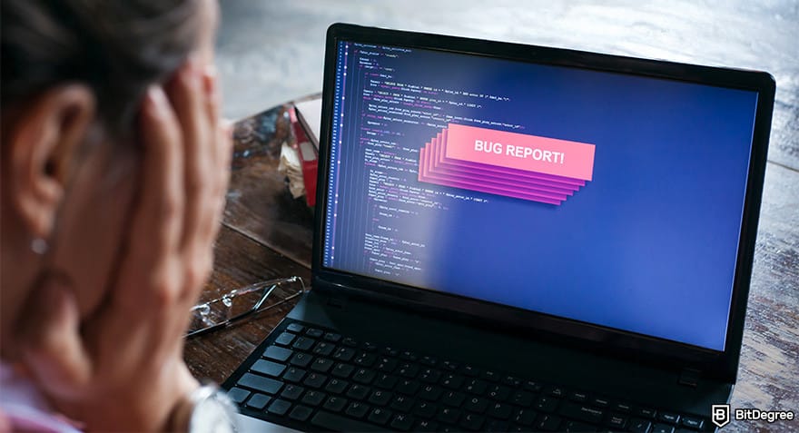 How to make a video game: bug in the code.
