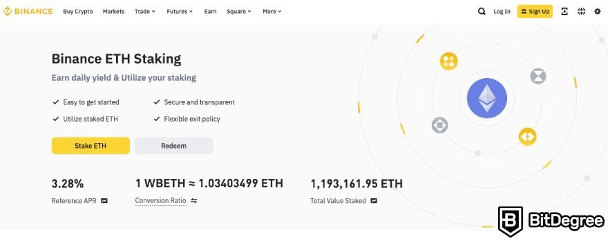 How to make money with cryptocurrency: ETH staking on Binance.