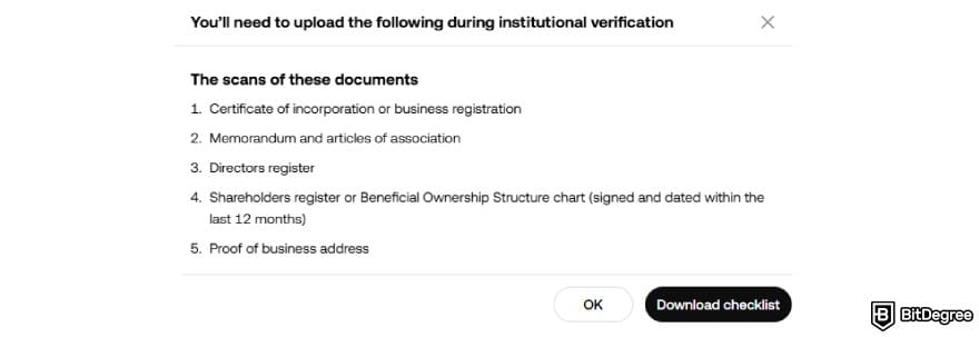 How to open a company account on OKX: document checklist for institutional verification on OKX.