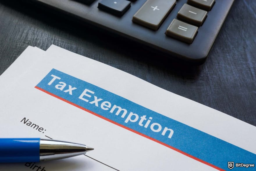 How to open a company account on OKX: proof of tax-exempt.