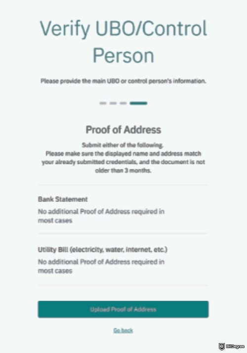 How to open Binance corporate account: providing Proof of Address for the UBO on Binance.US.
