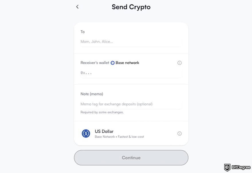 How to send money from Canada to Nigeria: entering a recipient's crypto address details. How to send money from Canada to Nigeria: entering a recipient's crypto address details.