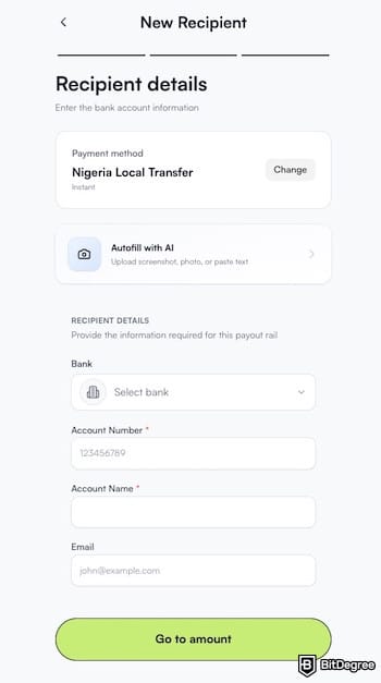 How to send money from Canada to Nigeria: filling in a Nigerian's bank details. How to send money from Canada to Nigeria: filling in a Nigerian's bank details.
