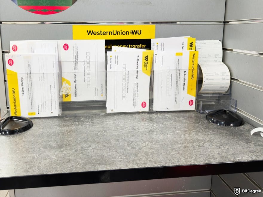 How to send money from India to Nigeria: Western Union forms.