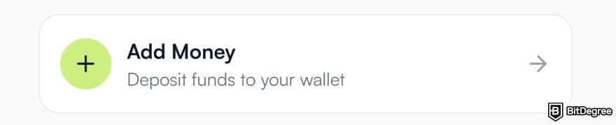 How to send money from UAE to Philippines: the [Add Money] button on Ogvio.