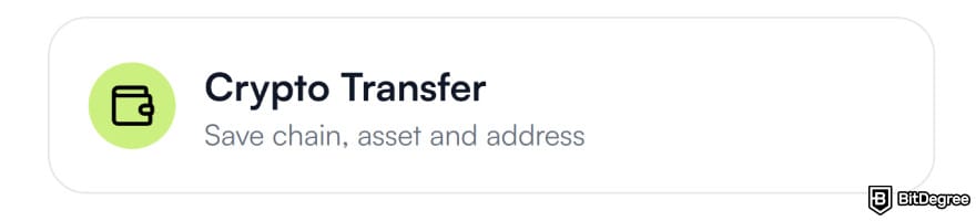 How to send money from UAE to Philippines: the [Crypto Transfer] menu on Ogvio.