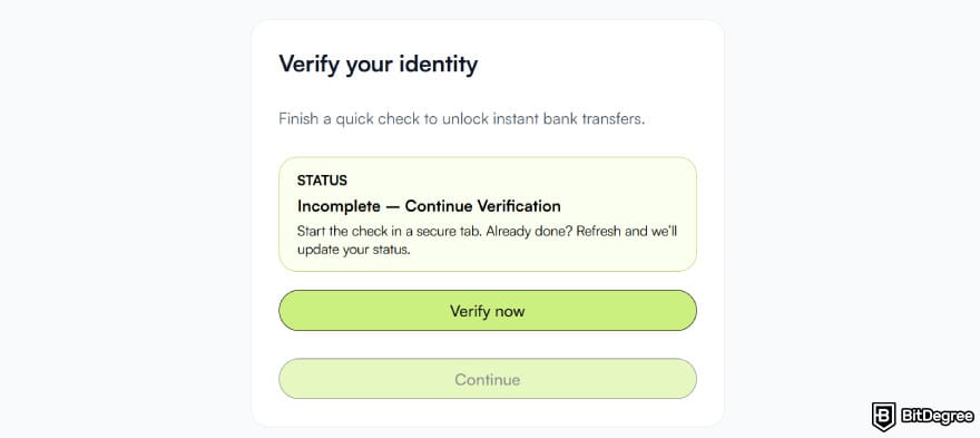How to send money from UAE to Philippines: the KYC prompt on Ogvio.