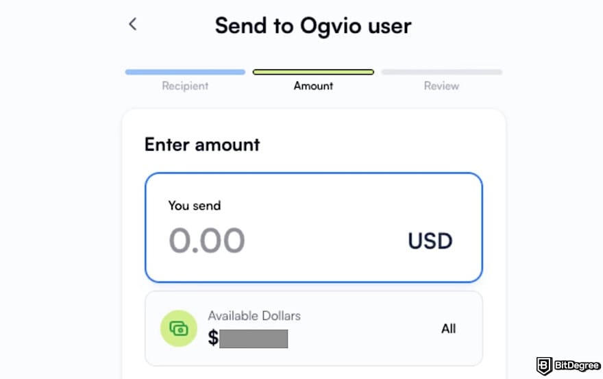 How to send money to Nigeria from UK: a transaction form to enter the amount you want to send.
