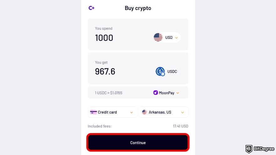 How to send money to Nigeria from USA: enter the amount of money to deposit.