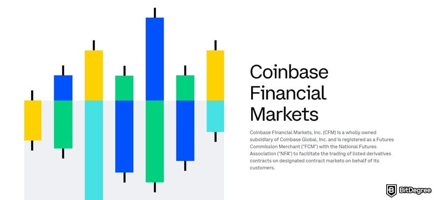 How to short crypto on Coinbase: the Coinbase Financial Markets page.