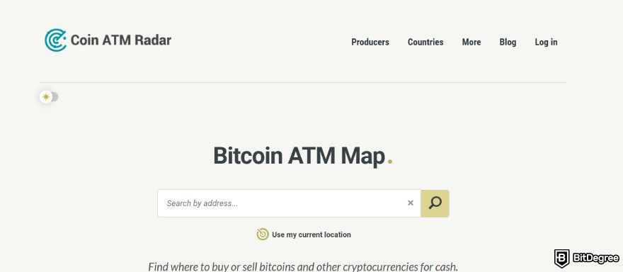 How to spend Bitcoin: Coin ATM Radar.