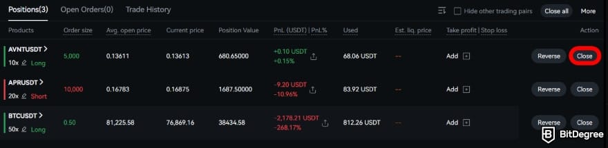 How to trade crypto futures: closing a future position. How to trade crypto futures: closing a future position.