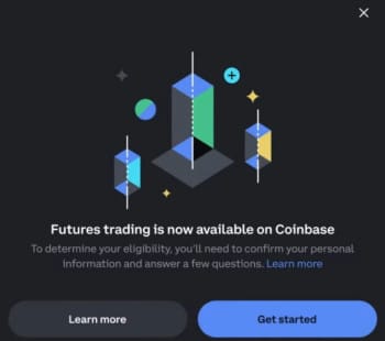 How to trade futures on Coinbase: futures trading activation on Coinbase.