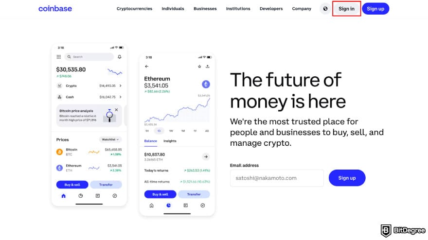 How to transfer crypto from Kraken: log in to your Coinbase account.