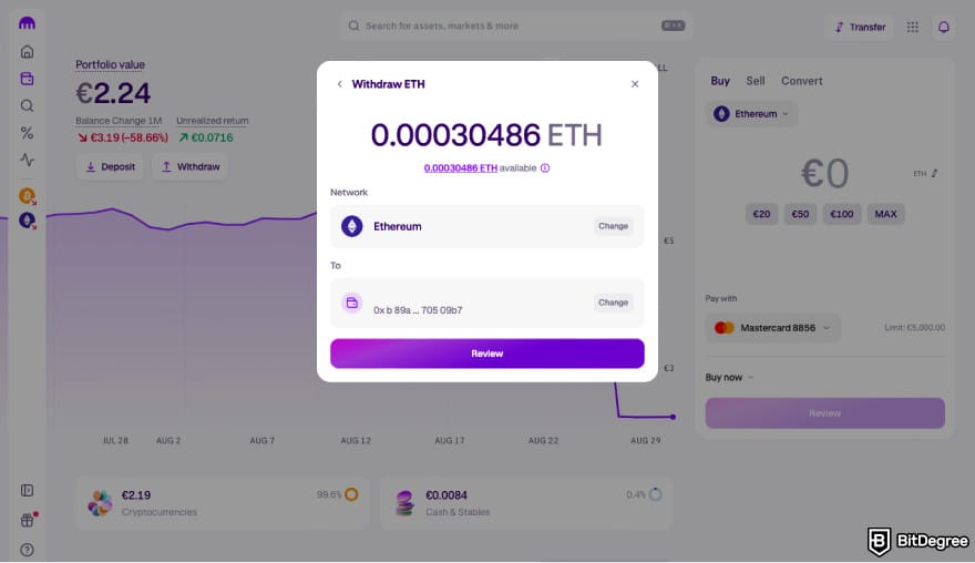 How to transfer crypto from Kraken: review your withdrawal on Kraken.