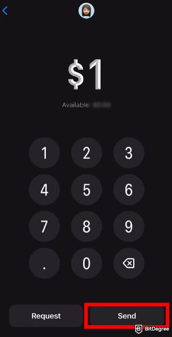 How to transfer money from Apple Pay to bank instantly: entering the amount and clicking [Send].