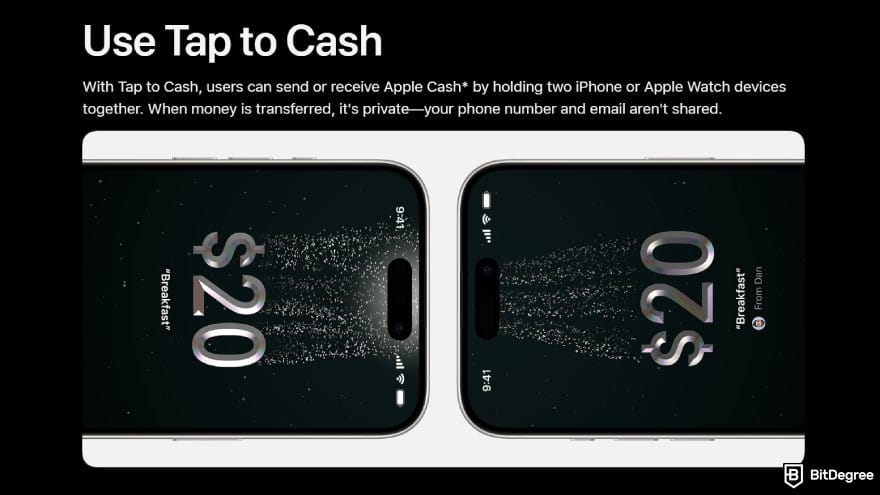 How to transfer money from Apple Pay to bank instantly: Apple Pay's Tap to Cash simulation.