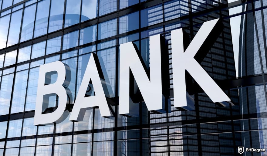 How to transfer money from bank account: a bank facade.