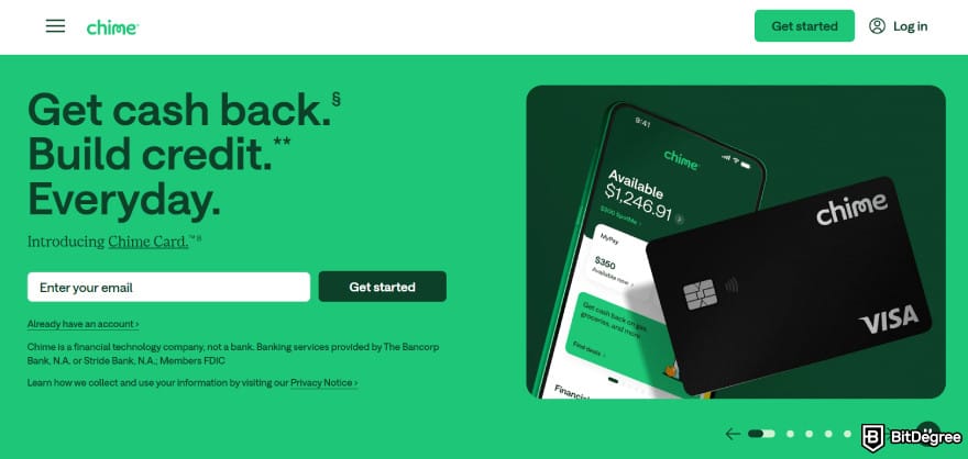 How to transfer money from Chime to bank account: Chime VISA credit card.