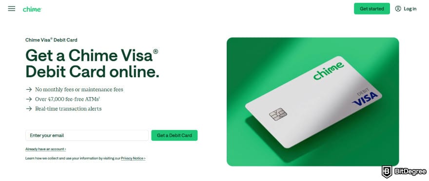 How to transfer money from Chime to bank account: Chime VISA debit card.