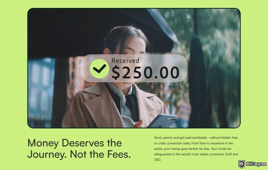 How to transfer money from one bank to another: the description for Ogvio's fee transparency.