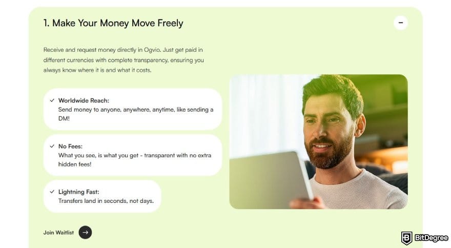 How to transfer money from one bank to another: description of key benefits of sending money with Ogvio.