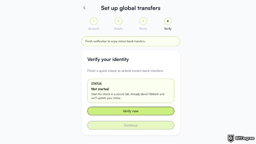 How to transfer money from one bank to another: identity verification on Ogvio.
