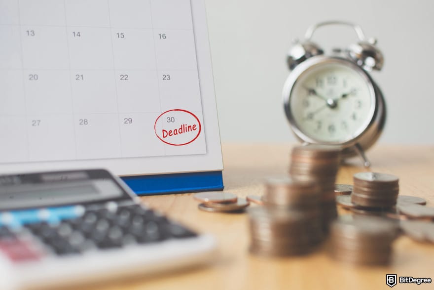 How to send money with credit card: a calendar with "Deadline" circled on a specific date box to illustrate processing times. How to send money with credit card: a calendar with "Deadline" circled on a specific date box to illustrate processing times.
