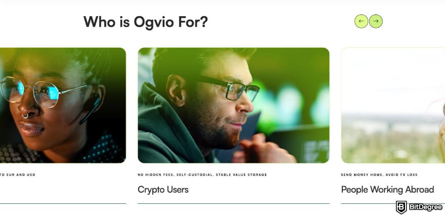 How to transfer USDC to bank account: who's Ogvio for?