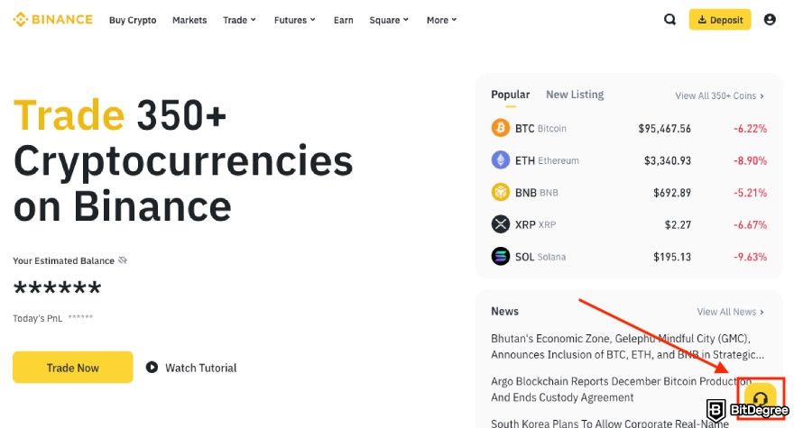 How to unfreeze cryptocurrency: Binance customer support.