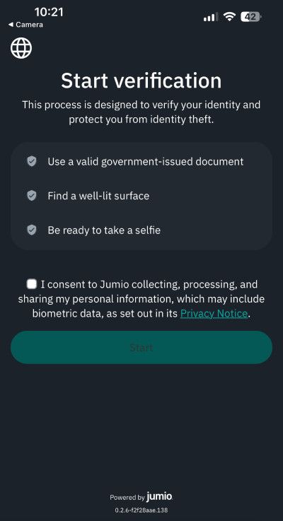 How to use BitMart exchange: identity verification on Jumio.