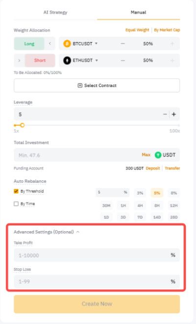 How to use Bybit trading bot: Future Martingale Bot's advanced settings.