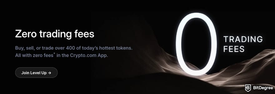 How to use Crypto.com Level Up program: zero trading fees.