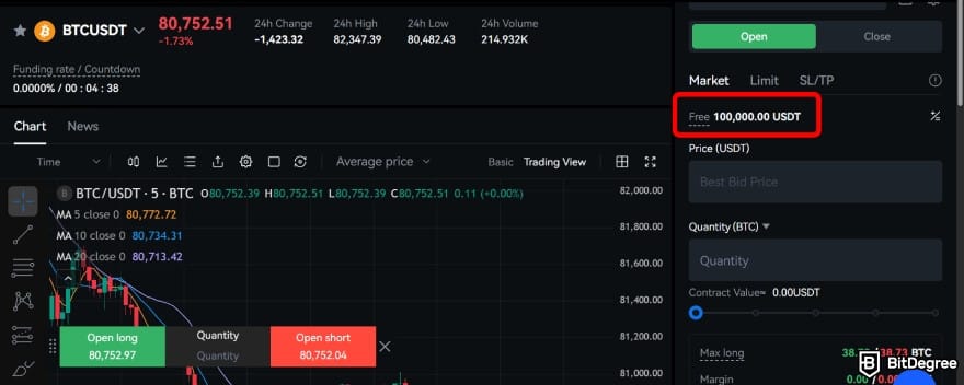 How to use crypto exchange for beginners: explore the demo trading features.