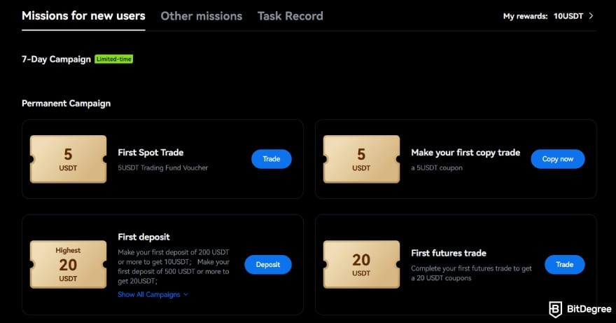 How to use crypto exchange for beginners: pick a mission.