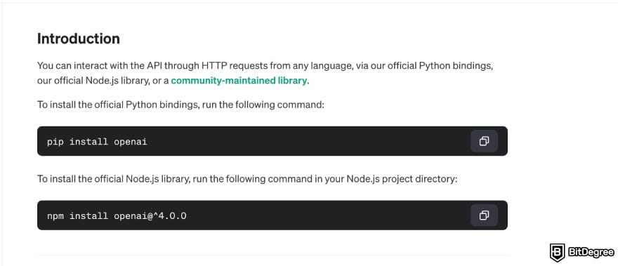 How to use DALL-E: the API documentation.