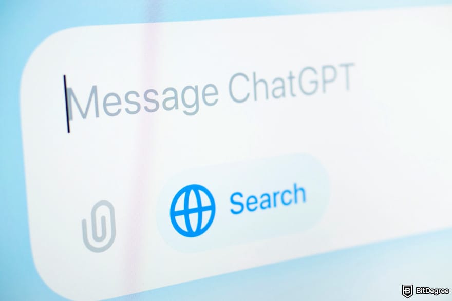 How to use DALL-E: a close up picture of ChatGPT's message bar.