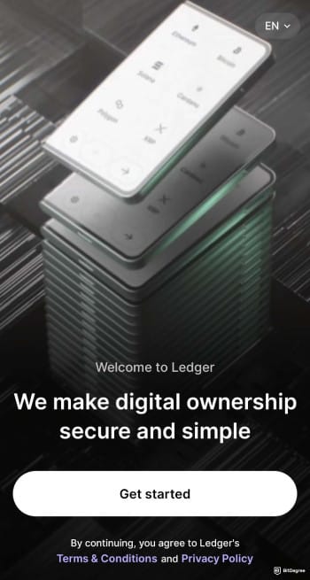 How to use Ledger Recovery Key: access Ledger Live app on your phone or PC.
