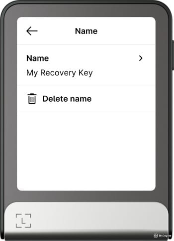 How to use Ledger Recovery Key: choose what you wish to do.