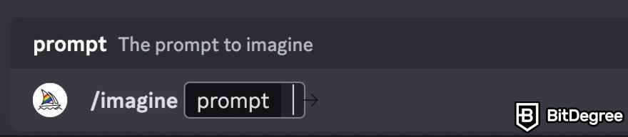 How to use Midjourney: How to input prompt.