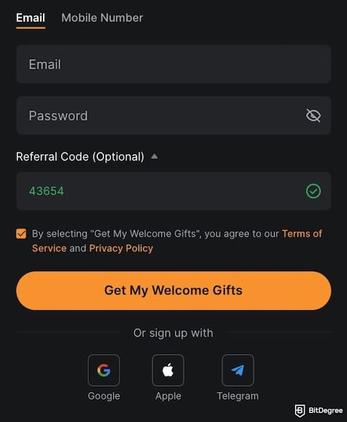 How to withdraw from KuCoin to Nigeria bank: Bybit's login page.