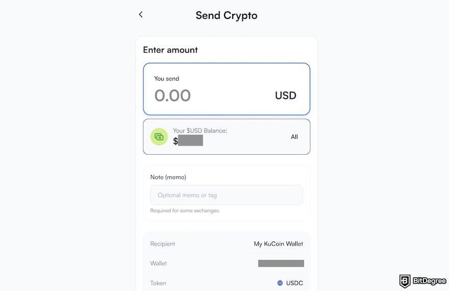 How to withdraw from KuCoin to Nigeria bank: sending crypto on Ogvio.