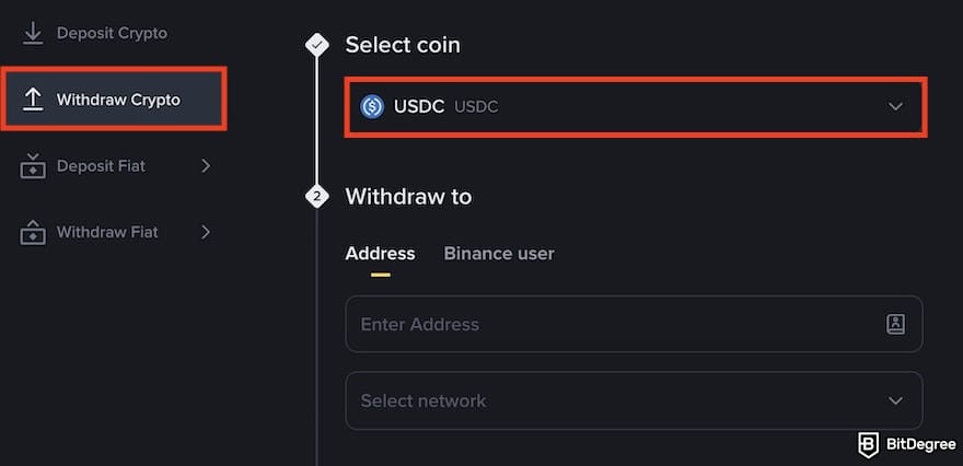 How to withdraw money from Binance Philippines: withdrawing crypto on Binance.